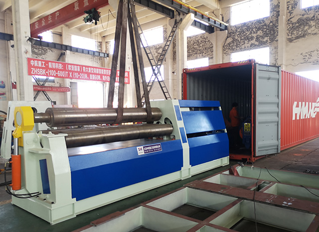 集裝箱四輥卷板機 集裝箱四輥卷板機